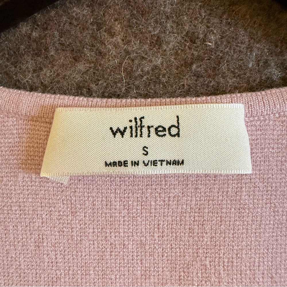 Aritzia Women’s Go Lightly Cardigan by Wilfred in Dusty Pink, Size Small - Picture 2 of 16